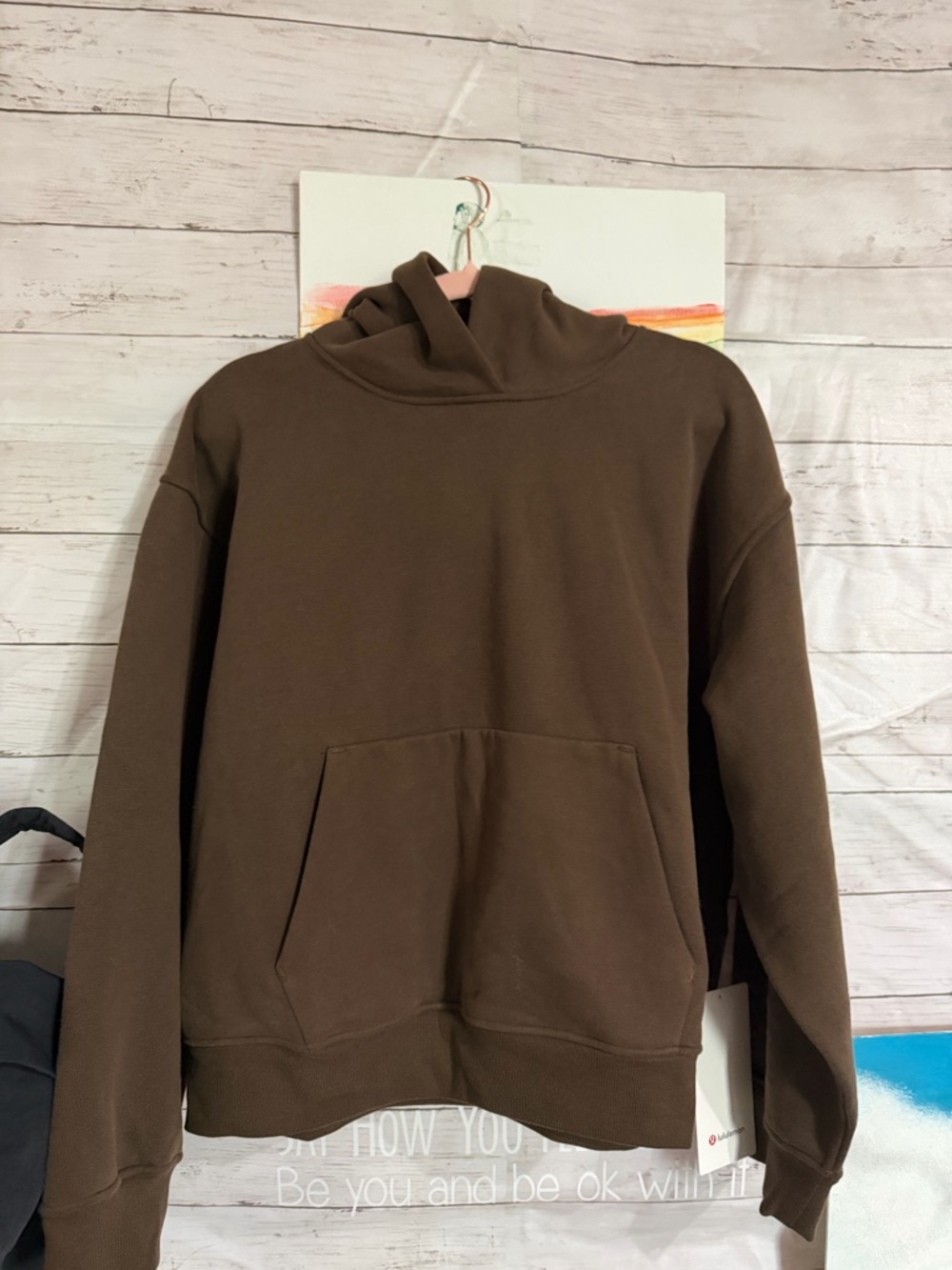 NWT Lululemon athletica w steady state Oversized Hoodie - walnut crunch M